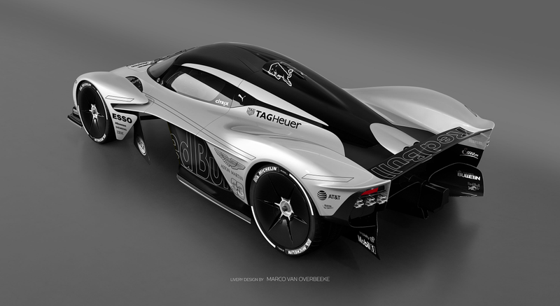 Illustration for article titled The Aston Martin Valkyrie Looks Especially Good In Classic Racing Liveries